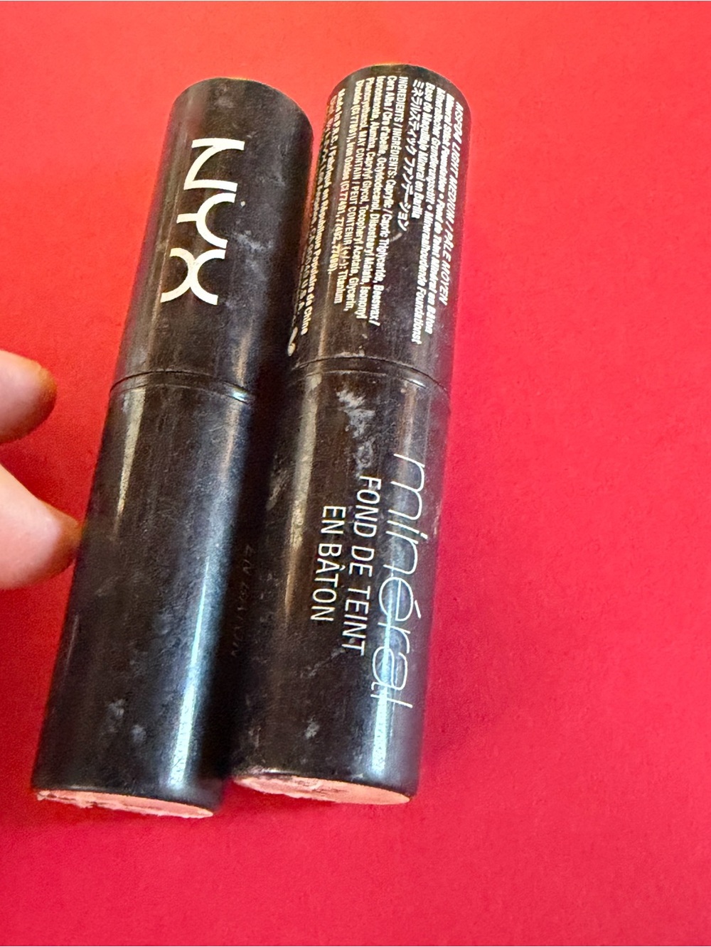 Lot of 2 NYX Mineral Stick Foundation Light Medium MSF04